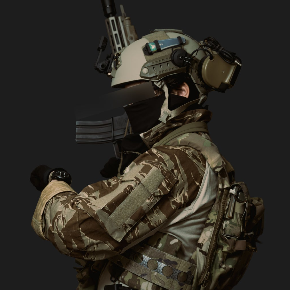SPLIT FIELD BANDANA