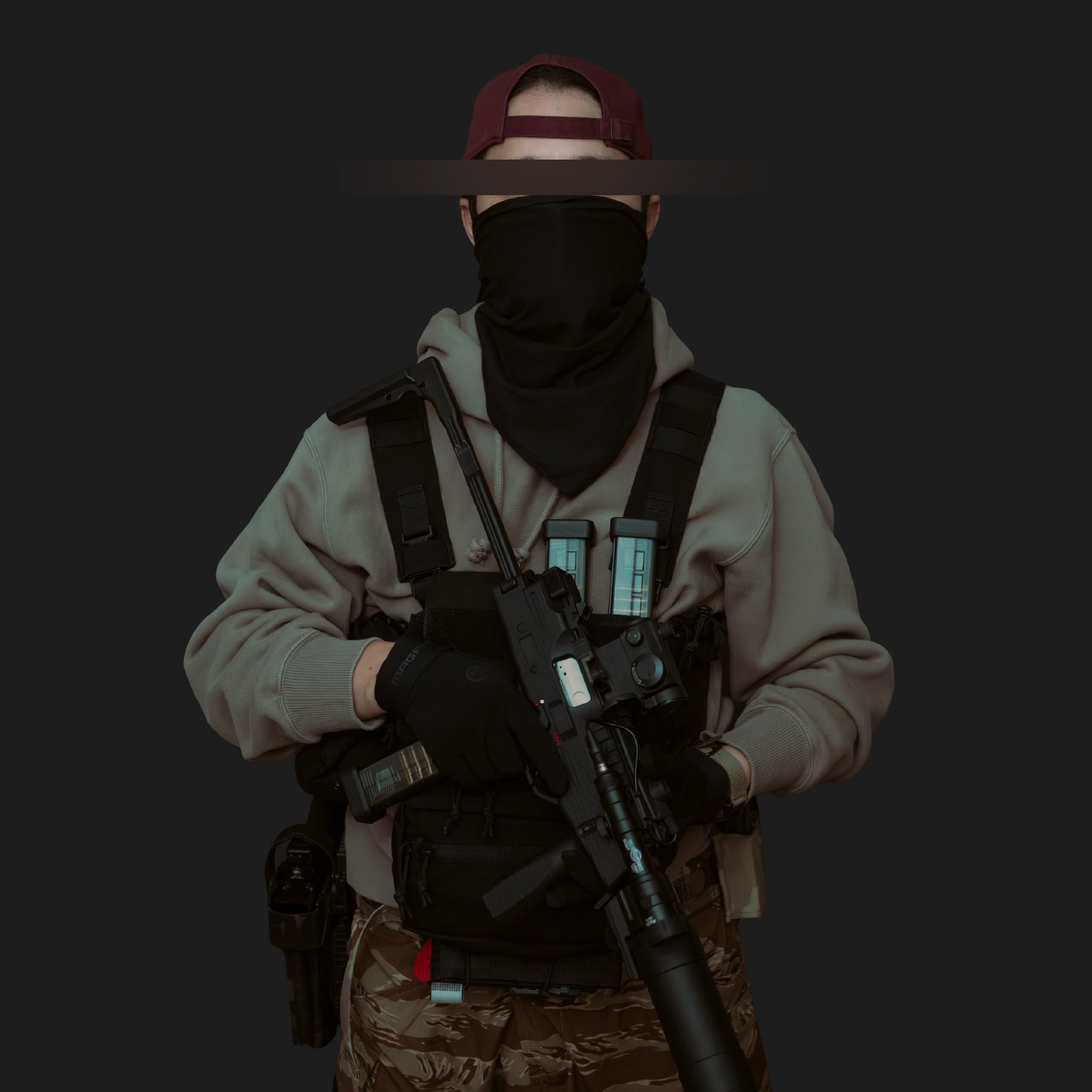 SPLIT FIELD BANDANA